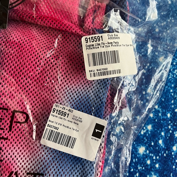 NWT Dolls Kill x Club Exx Cognac Lilac Fly-Away Pants Small Tie Dye - Picture 9 of 10